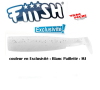 Pack 3 corps black minnow N 3  120 mm Fiiish blanc paillette limité