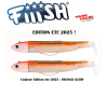 Double combo Black minnow 90 mm  10 g N 2 Fiiish couleur ORANGE GLOW