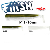 Pack 3 corps black minnow N 2.5  105 mm Fiiish