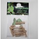 clip plomb plastique beige