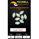 perle ovale fixonell 14 mm blanche