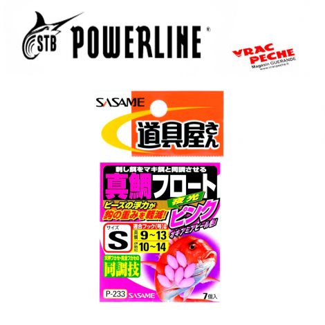 Sachet 7 Perles roses Sasame P 233 powerline