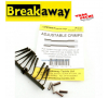 Sachet adjustable crimps breakaway