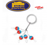 Perles Ovales Jaune  rouge lineaeffe
