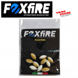 Sachet 8 perles rondes flottantes 9.5mm foxfire