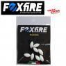 Sachet 10 perles ovales flottantes 6.5mm foxfire