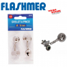 Grelot simple nickele 15 mm  flashmer