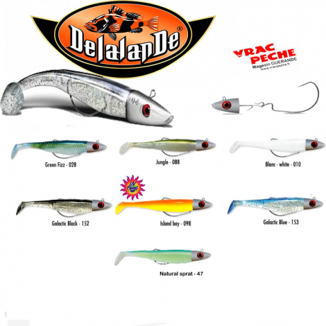 Leurre SWAT SHAD monté 7 cm  delalande