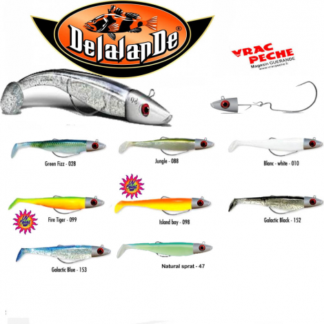 Leurre SWAT SHAD monté 13 cm  delalande