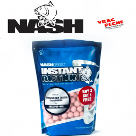 Bouillettes Instant action Strawberry cruch 1 kg NASH
