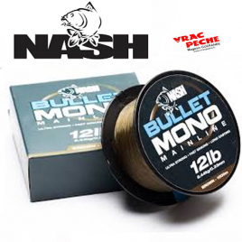 Nylon Bullet mono 12 lb green  NASH