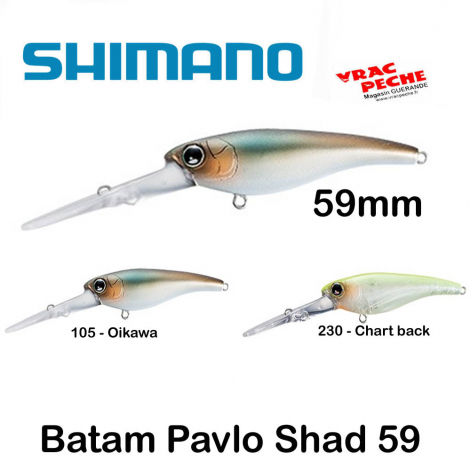 Poisson nageur Bantam Pavlo Shad 59 Sp  shimano