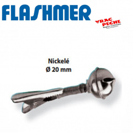 Grelot simple nickele 15 mm  flashmer