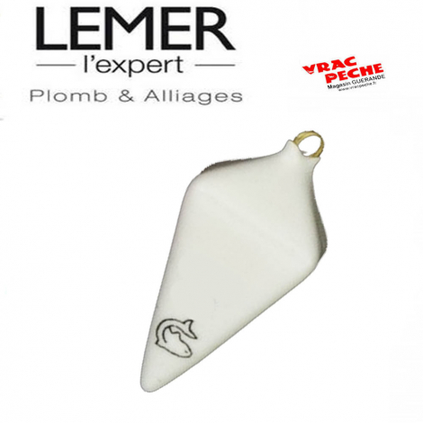 Plomb pyramide plastifié blanc lemer