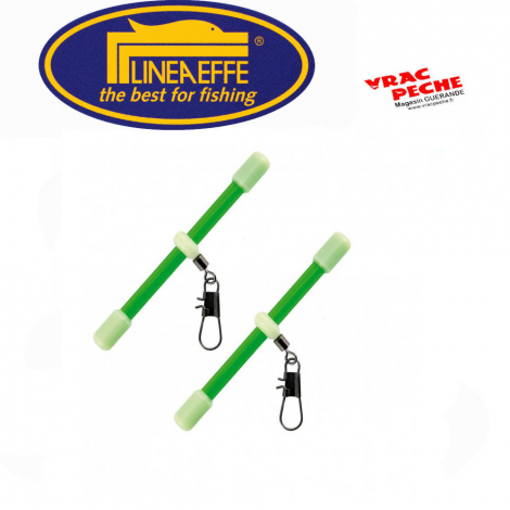 Sachet 2 anti angle droit  fluo vert 7cm