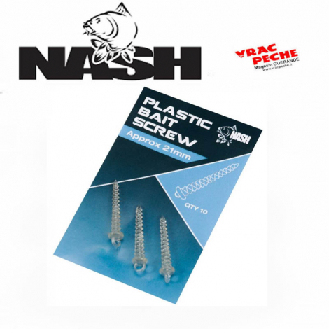 plastic bait screw 21 mm nash