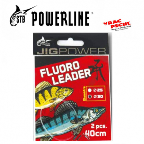 Bas de ligne Fluoro LEADER 40 cm powerline