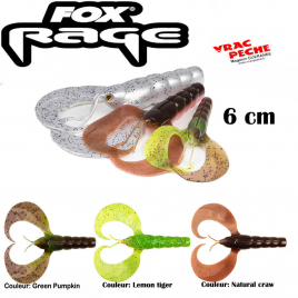 Leurre souple CRAW UV 6 cm  fox rage