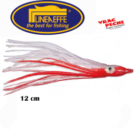 Sachet octopus 9 cm blanc tete rouge lineaffe