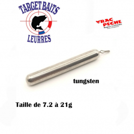 tungstene drop shot argent targets baits