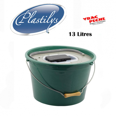 seau à vif Rond 13  litres plastilys