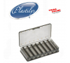 Boite a leurre gris fumé rainure en Y double face SFGR358-3 plastilys