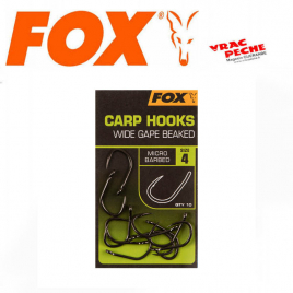 Hamecons fox carp hook wide gap fox