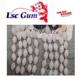 Pop-Up réutilisables (ou251) phospho paiellette argent sur fil
