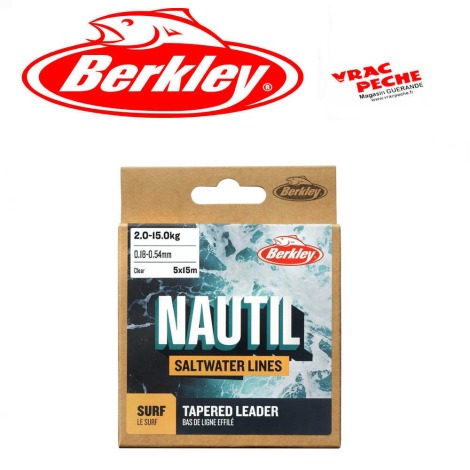 bobine nylon Surfcasting NAUTIL 300 m turquoise berkley