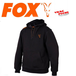 casquette noir logo orange fox