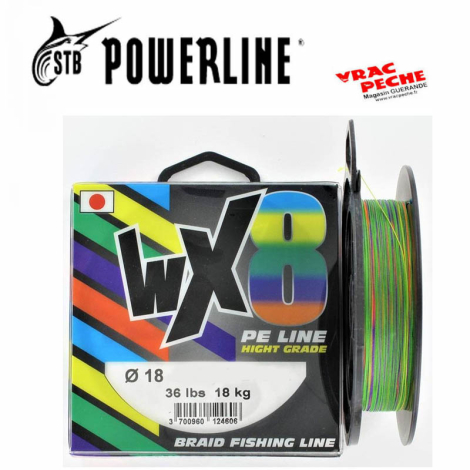 Tresse WX8 multicolor 135 m powerline