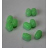 perle bi percé ovale phospho 5x4 mm