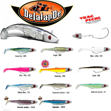 Leurre SWAT SHAD monté 9 cm  delalande