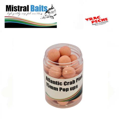 pink pop up mistral bait atlantic crab  100 ml