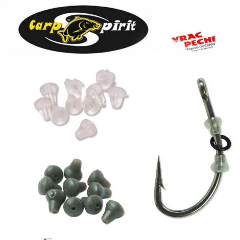 D rig beads clear x10 carpspirit