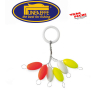 Perles Ovales 3 couleurs  7x15mm  lineaeffe