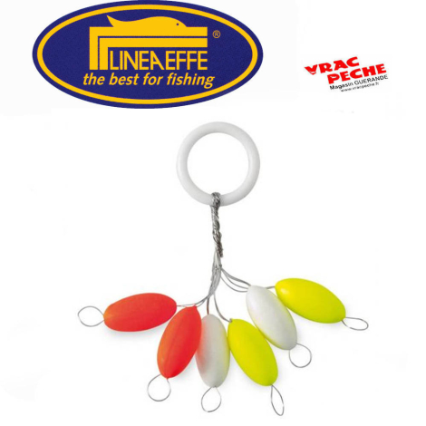 Perles Ovales Jaune  rouge 6 mm  lineaeffe