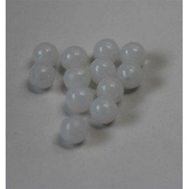 Perle plastique ronde 5 mm blanc nacre