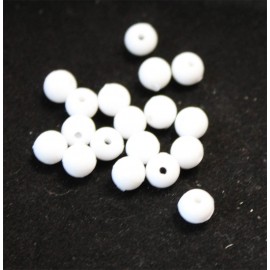 Perle plastique ronde translucide 4 mm