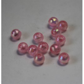 Perle plastique ronde translucide 4 mm