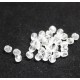 perle en verre ovale translucide 4x3 mm