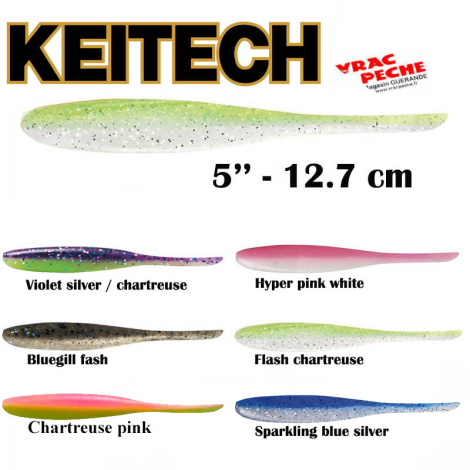 Sachet Shad impact 5'' 12.7cm keitech