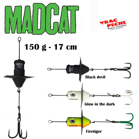 Leurre silent teaser A static 150g 17 cm  Madcat