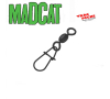 Stainless crane swivels w egg snap N 1  Madcat