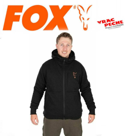 casquette noir logo orange fox
