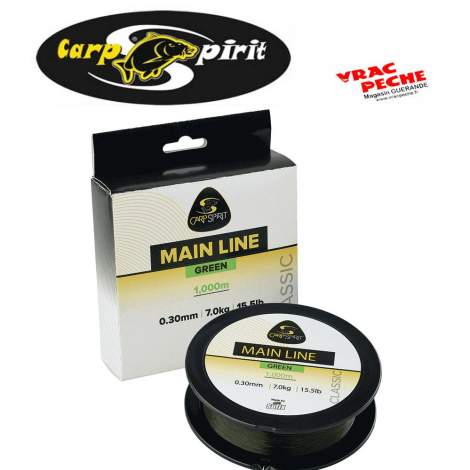 bobine Mailine vert 1000 m carp spirit