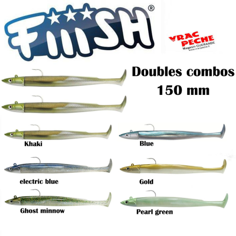 Kit 2 crazy paddle tail 120 mm fiiish