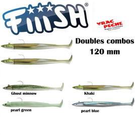 Kit 2 crazy paddle tail 120 mm fiiish