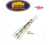 3 mini octopus avec tube tete plastique 7.5 cm couleur blanc phospho lineaffe