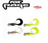 Pack 4 UV micro grub tail 4cm 3 g fox rage